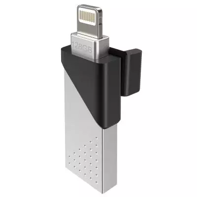 USB флеш накопитель Silicon Power 128GB Z50 Silver USB 3.0/Lightning (SP128GBLU3Z50V1S) - 5