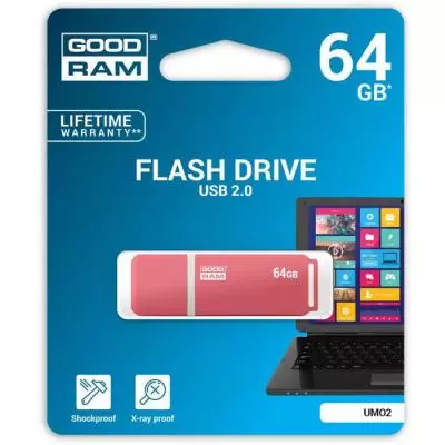 USB флеш накопитель Goodram 64GB UMO2 Orange USB 2.0 (UMO2-0640O0R11) - 5 USB флеш накопитель Goodram 64GB UMO2 Orange USB 2.0 (UMO2-0640O0R11) - 5