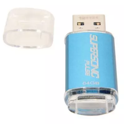USB флеш накопитель Patriot 64GB Supersonic Pulse Blue USB 3.0 (PSF64GSPUSB) - 3 USB флеш накопитель Patriot 64GB Supersonic Pulse Blue USB 3.0 (PSF64GSPUSB) - 3
