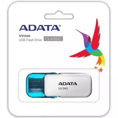 USB флеш накопитель ADATA 8GB UV240 White USB 2.0 (AUV240-8G-RWH) - 2 USB флеш накопитель ADATA 8GB UV240 White USB 2.0 (AUV240-8G-RWH) - 2