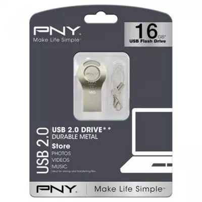 USB флеш накопитель PNY flash 16GB Attache i Durable Metal Silver USB 2.0 (FDI16GATTI-EF) - 3 USB флеш накопитель PNY flash 16GB Attache i Durable Metal Silver USB 2.0 (FDI16GATTI-EF) - 3