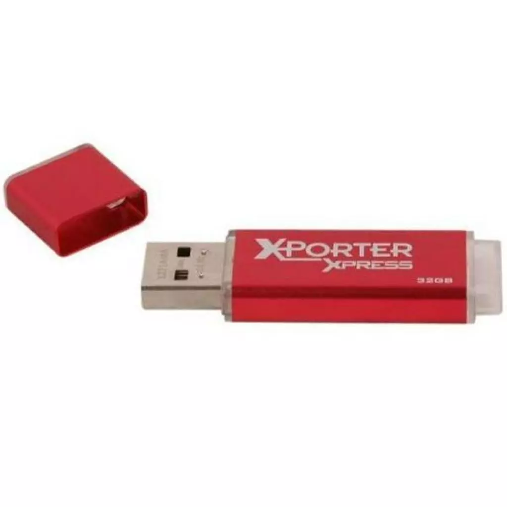 USB флеш накопитель Patriot 32GB Xporter Xpress Red Aluminium USB 2.0 (PSF32GXPXUSB) - 2 USB флеш накопитель Patriot 32GB Xporter Xpress Red Aluminium USB 2.0 (PSF32GXPXUSB) - 2