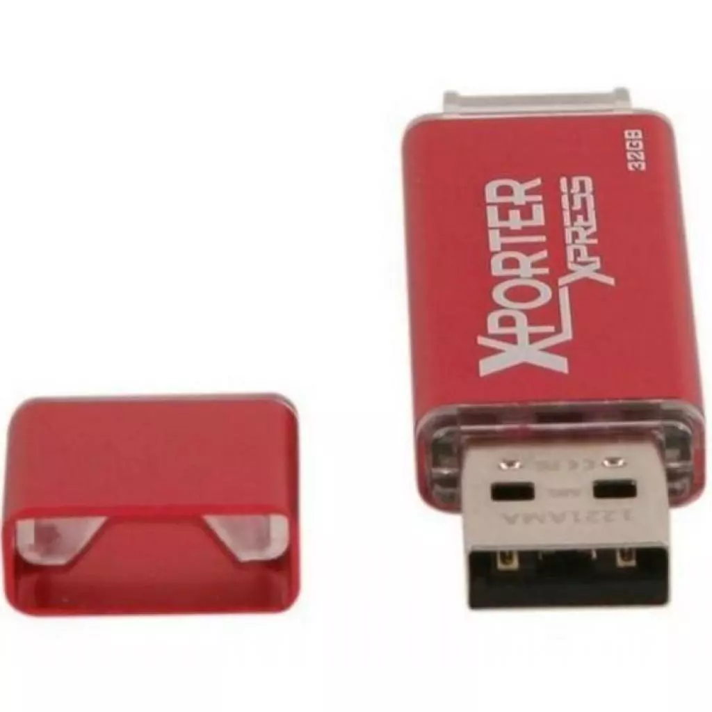USB флеш накопитель Patriot 32GB Xporter Xpress Red Aluminium USB 2.0 (PSF32GXPXUSB) - 3 USB флеш накопитель Patriot 32GB Xporter Xpress Red Aluminium USB 2.0 (PSF32GXPXUSB) - 3
