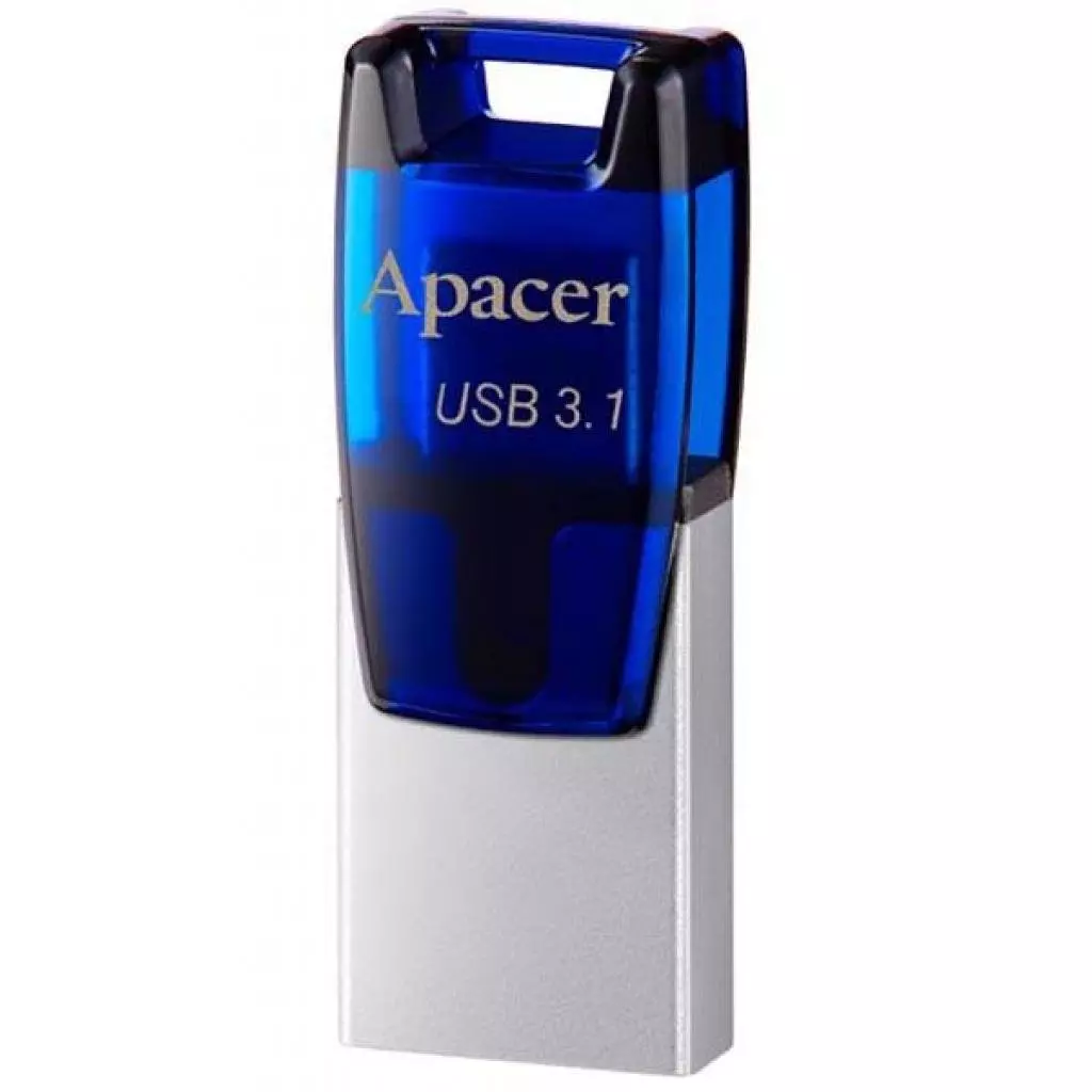 USB флеш накопитель Apacer 8GB AH179 Blue USB 3.1 OTG (AP8GAH179U-1)
