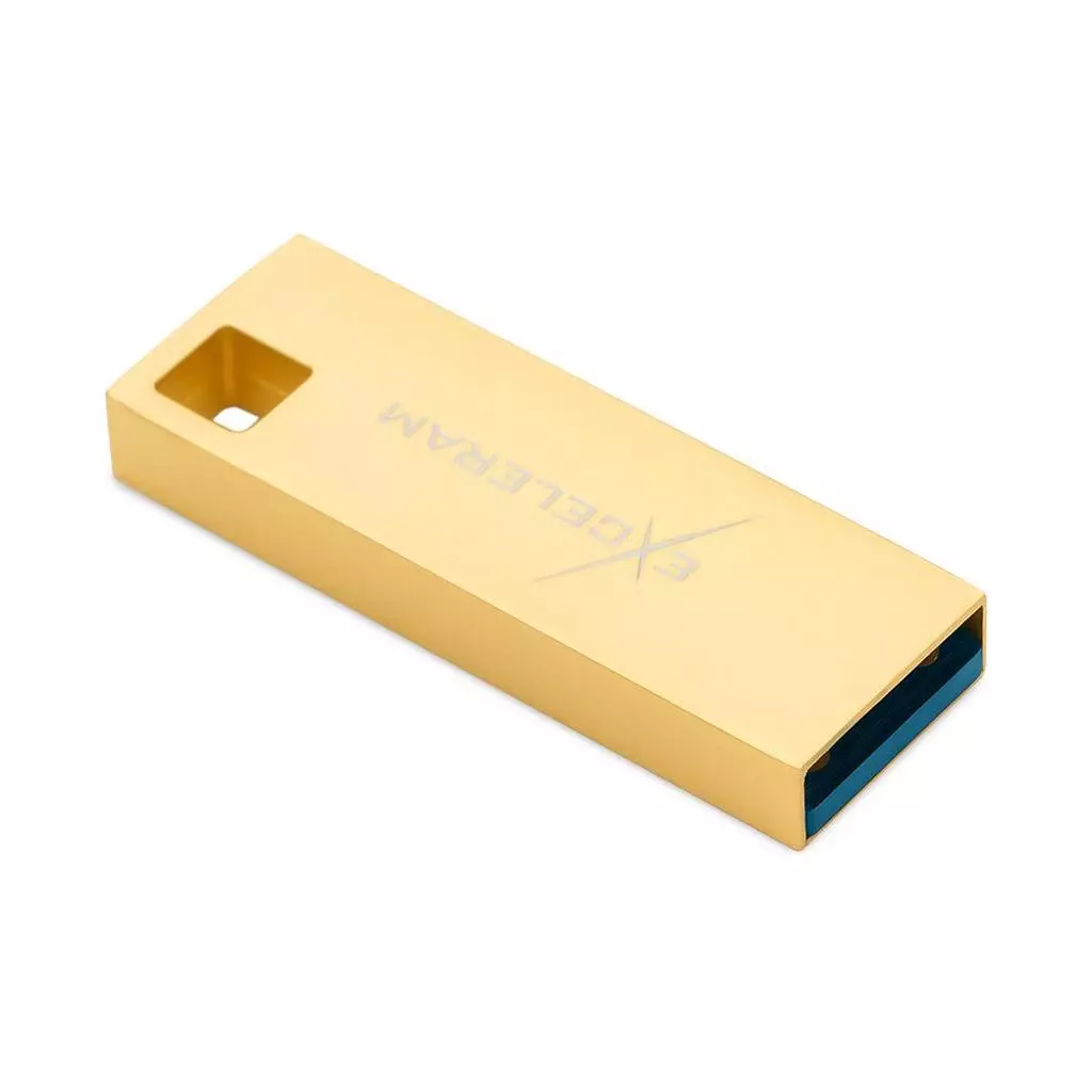 USB флеш накопитель eXceleram 128GB U1 Series Gold USB 3.1 Gen 1 (EXP2U3U1G128) - 1