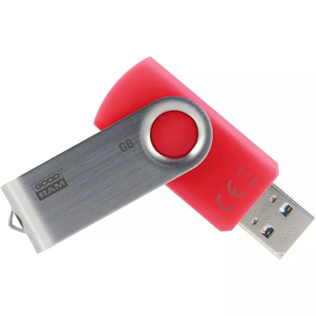 USB флеш накопитель Goodram 16GB UTS3 Twister Red USB 2.0 (UTS2-0160R1BLB) - 1 USB флеш накопитель Goodram 16GB UTS3 Twister Red USB 2.0 (UTS2-0160R1BLB) - 1