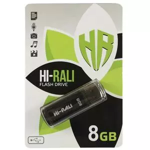 USB флеш накопитель Hi-Rali 8GB Stark Series Black USB 2.0 (HI-8GBSTBK)