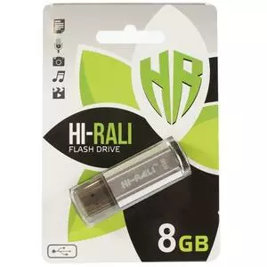 USB флеш накопитель Hi-Rali 8GB Stark Series Silver USB 2.0 (HI-8GBSTSL)