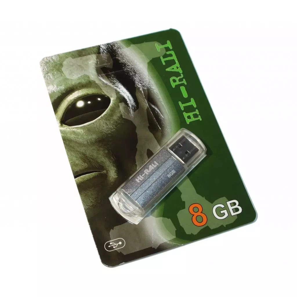 USB флеш накопитель Hi-Rali 8GB Corsair Series Silver USB 2.0 (HI-8GBCORSL)