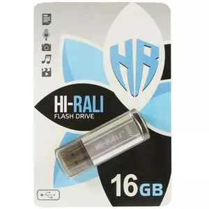 USB флеш накопитель Hi-Rali 16GB Stark Series Silver USB 2.0 (HI-16GBSTSL)