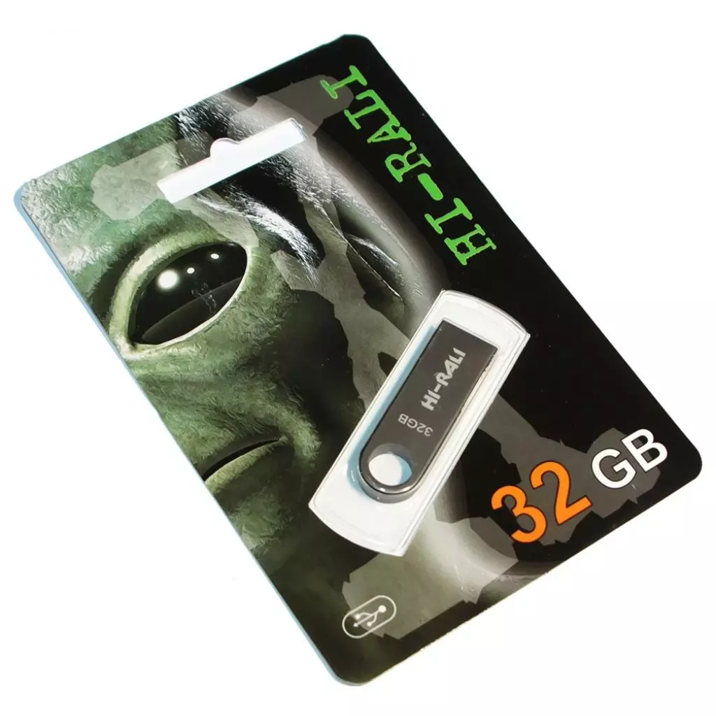 USB флеш накопитель Hi-Rali 32GB Shuttle Series Black USB 2.0 (HI-32GBSHBK)
