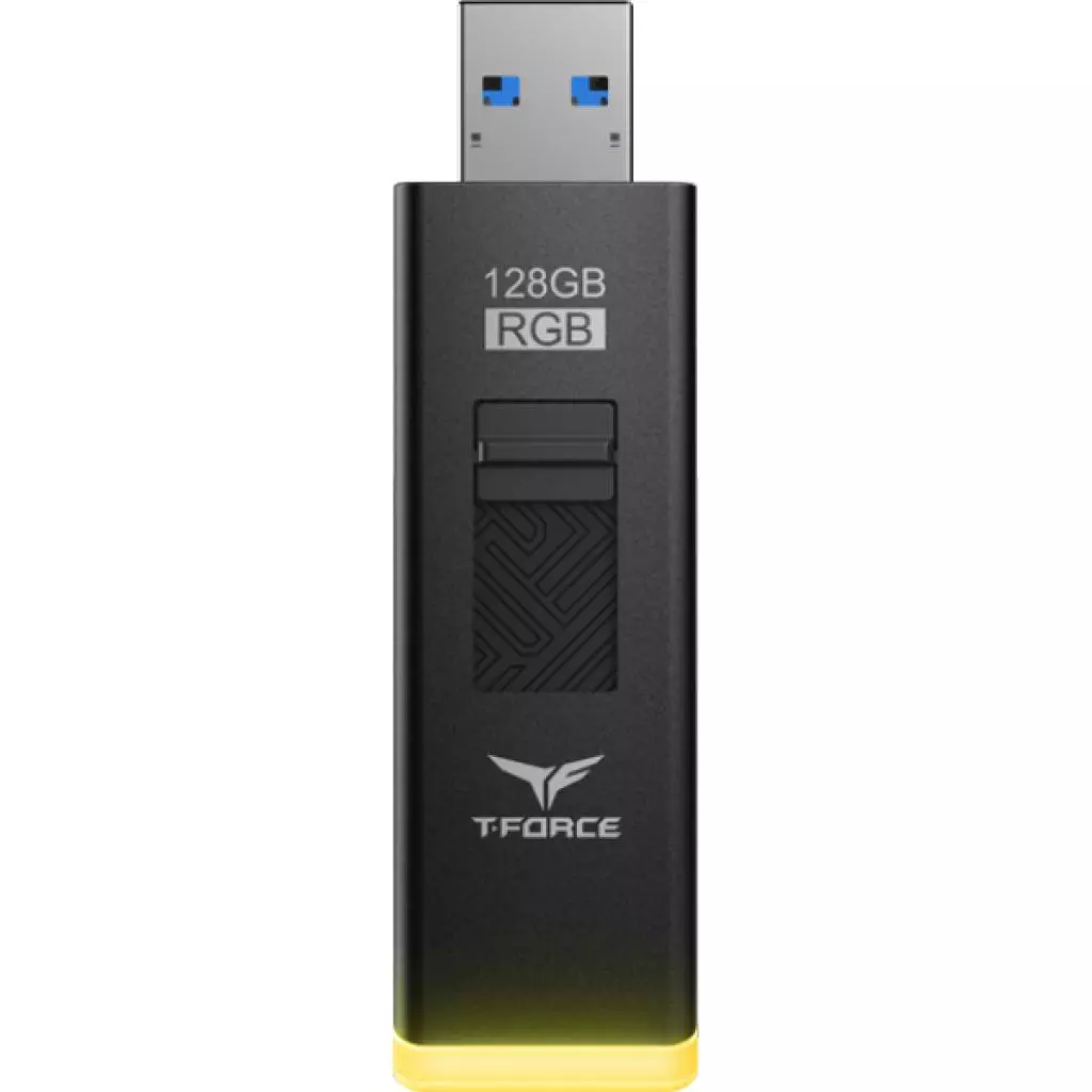 USB флеш накопитель Team 128GB T-Force Spark RGB Black USB 3.2 (TSPARK3128GB01) - 1