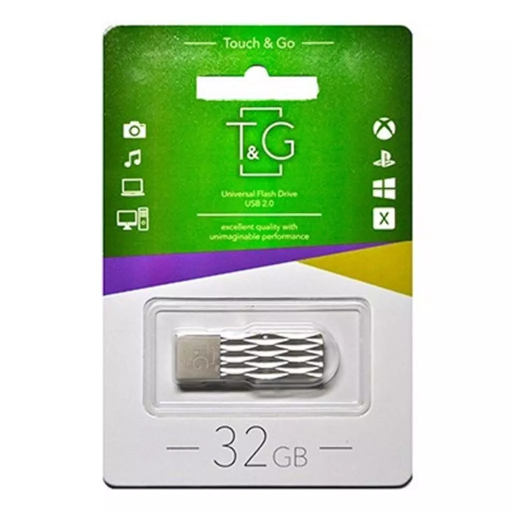 USB флеш накопитель T&G 32GB 103 Metal Series Silver USB 2.0 (TG103-32G) - 1 USB флеш накопитель T&G 32GB 103 Metal Series Silver USB 2.0 (TG103-32G) - 1