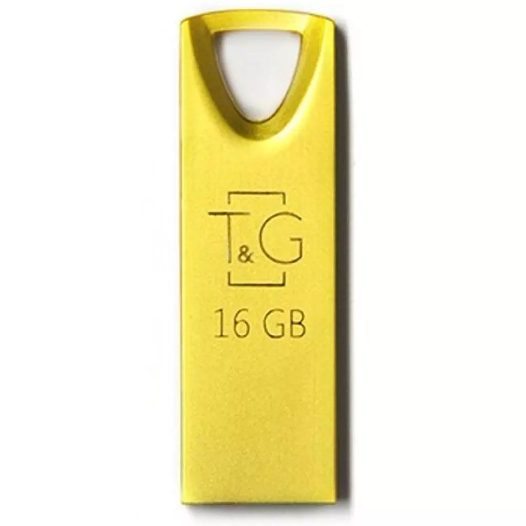 USB флеш накопитель T&G 16GB 117 Metal Series Gold USB 2.0 (TG117GD-16G)