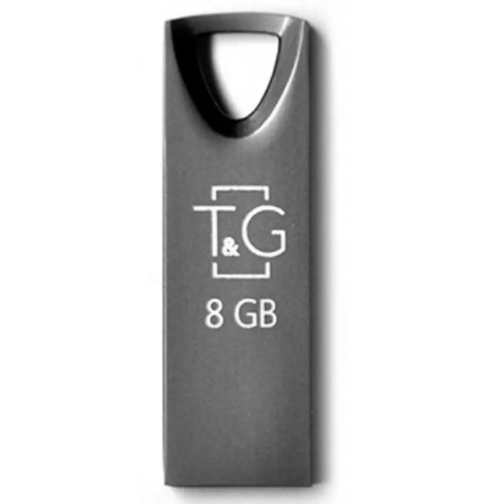 USB флеш накопитель T&G 8GB 117 Metal Series Black USB 2.0 (TG117BK-8G)