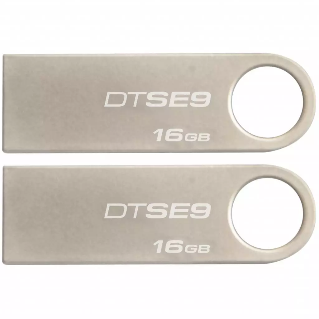 USB флеш накопитель Kingston 2x16GB DataTraveler SE9 USB 2.0 (DTSE9H/16GB-2P)