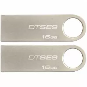 USB флеш накопитель Kingston 2x16GB DataTraveler SE9 USB 2.0 (DTSE9H/16GB-2P)
