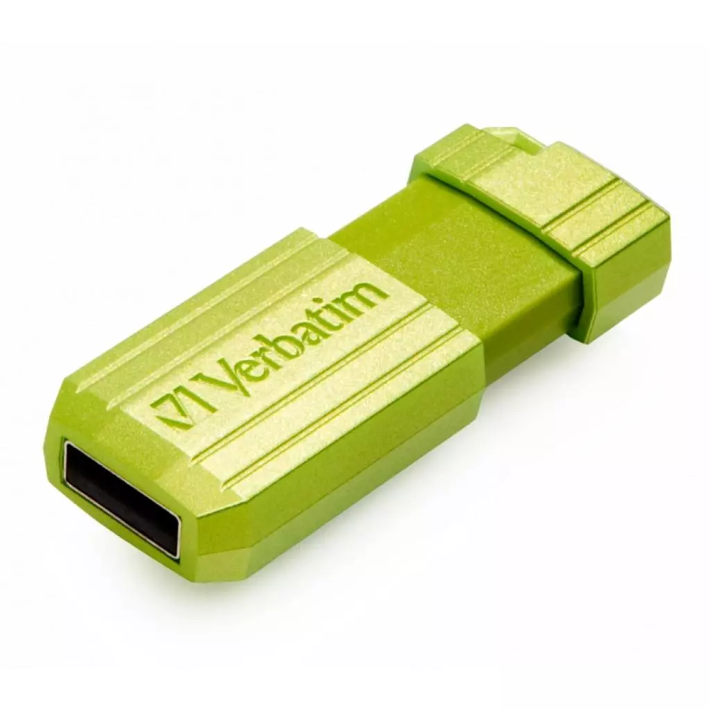 USB флеш накопитель Verbatim 16GB Store 'n' Go Pin Stripe Green USB 2.0 (049070) - 1