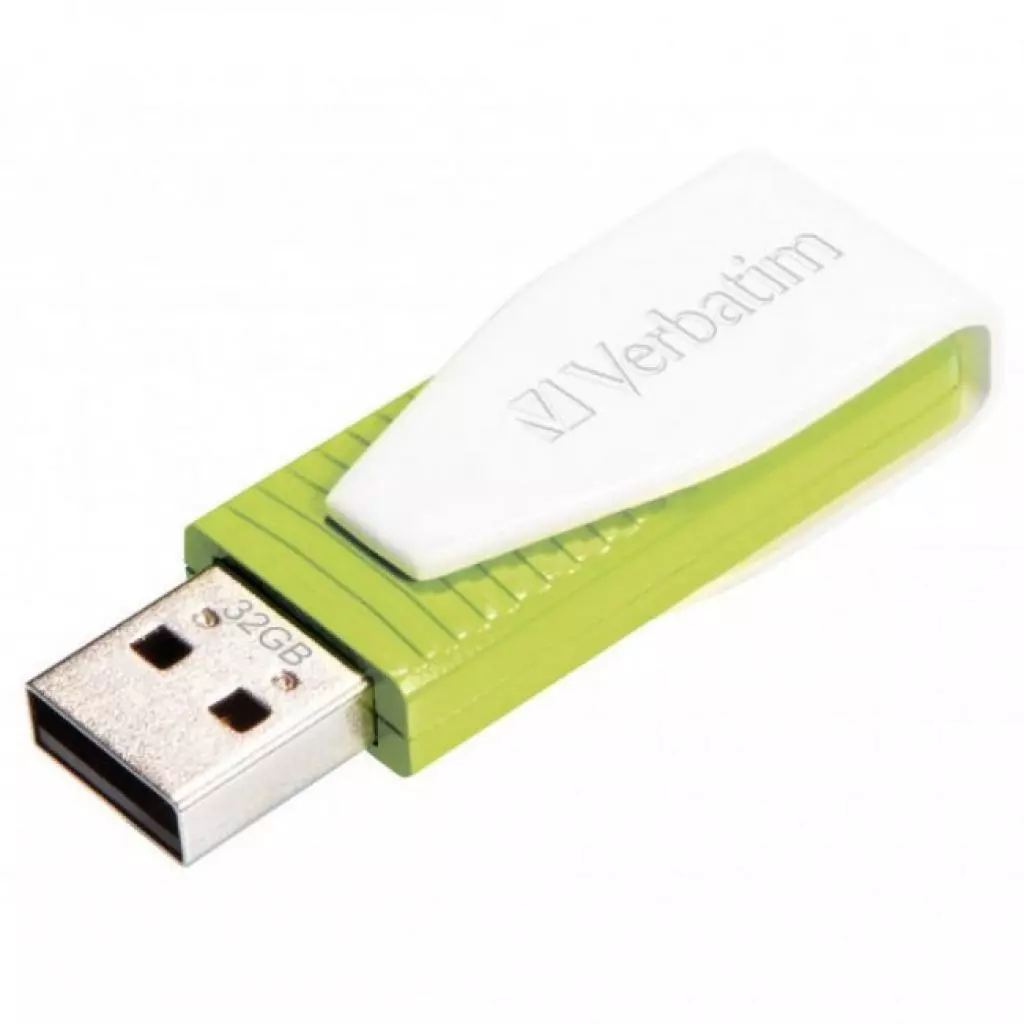 USB флеш накопитель Verbatim 32GB Store 'n' Go Pin Swive Green USB 2.0 (049815) - 2 USB флеш накопитель Verbatim 32GB Store 'n' Go Pin Swive Green USB 2.0 (049815) - 2