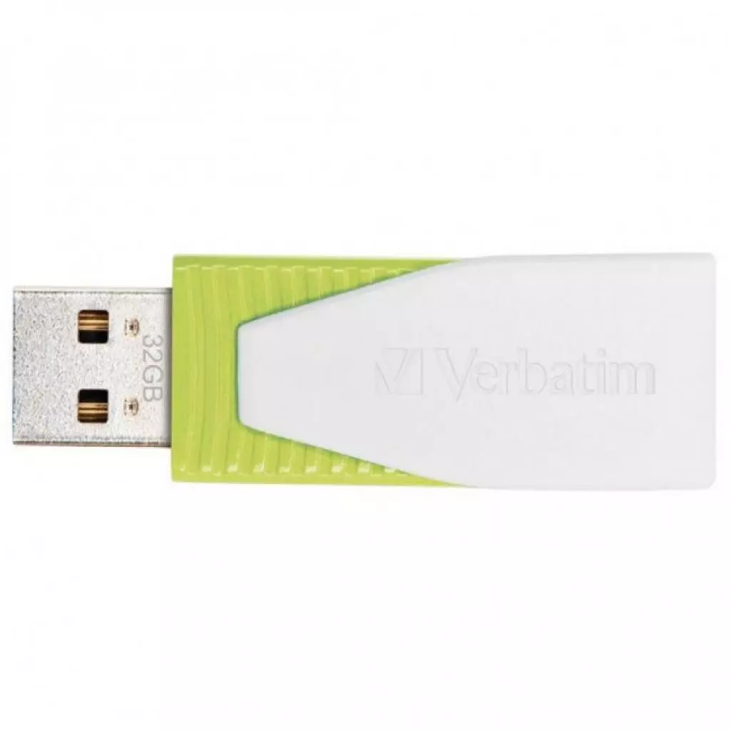 USB флеш накопитель Verbatim 32GB Store 'n' Go Pin Swive Green USB 2.0 (049815) - 3 USB флеш накопитель Verbatim 32GB Store 'n' Go Pin Swive Green USB 2.0 (049815) - 3