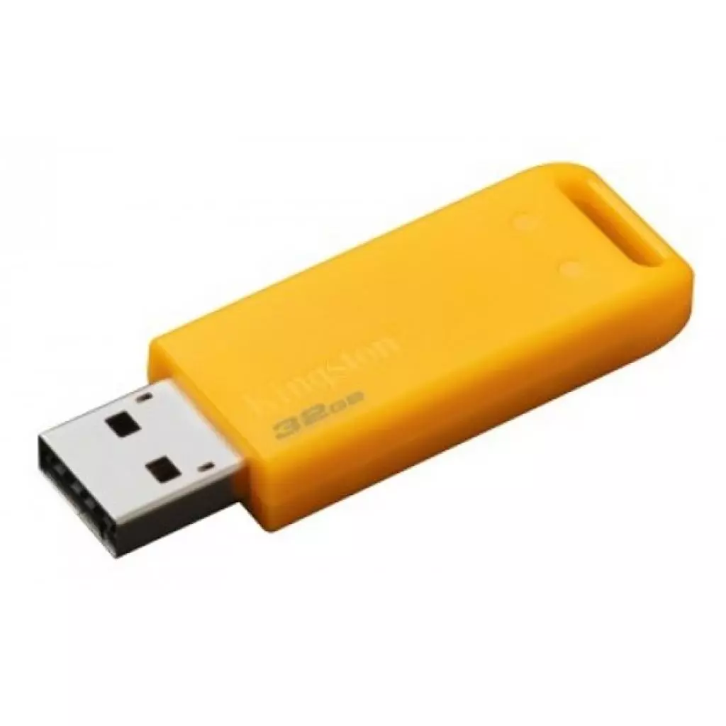 USB флеш накопитель Kingston 32GB DataTraveler 20 Yellow USB 2.0 (KC-U2E32-6XY) - 1 USB флеш накопитель Kingston 32GB DataTraveler 20 Yellow USB 2.0 (KC-U2E32-6XY) - 1