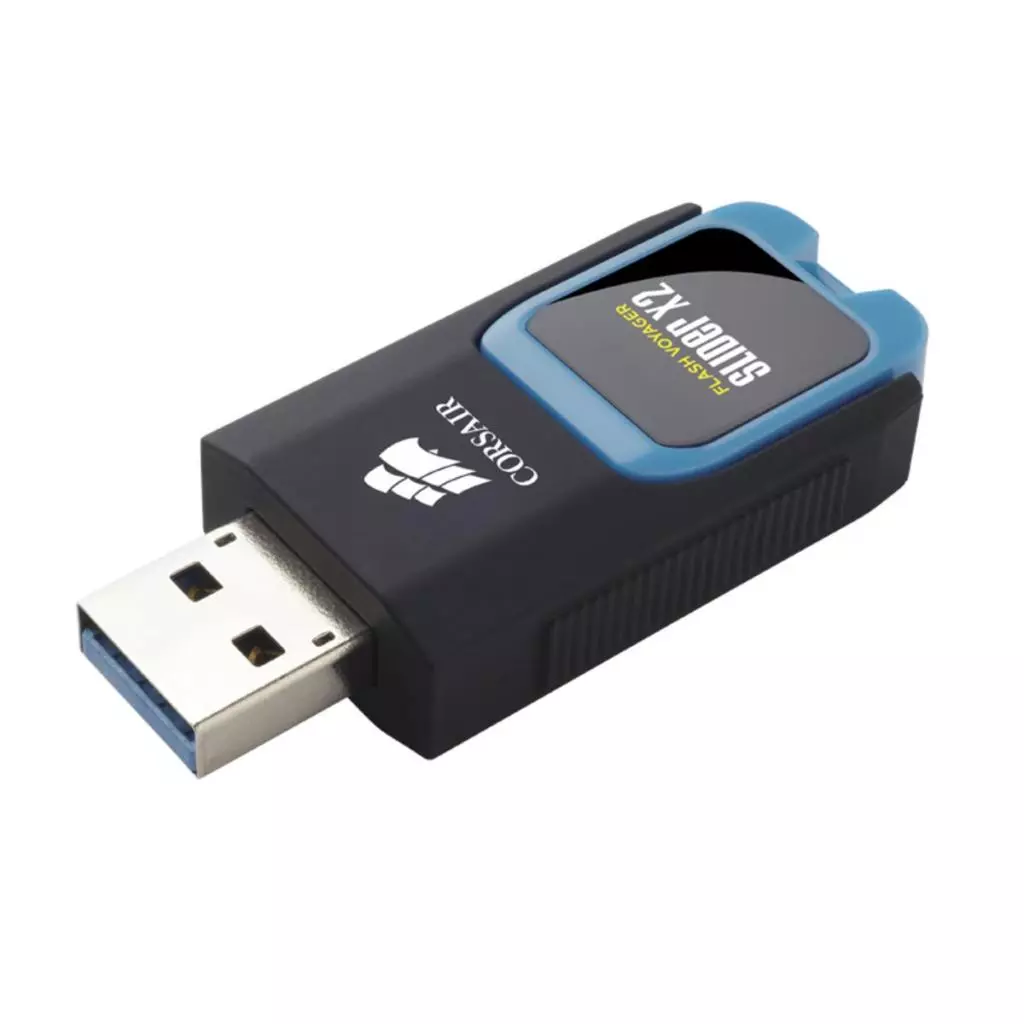 USB флеш накопитель Corsair 64GB Voyager Slider X2 Blue USB 3.0 (CMFSL3X2A-64GB) - 3 USB флеш накопитель Corsair 64GB Voyager Slider X2 Blue USB 3.0 (CMFSL3X2A-64GB) - 3