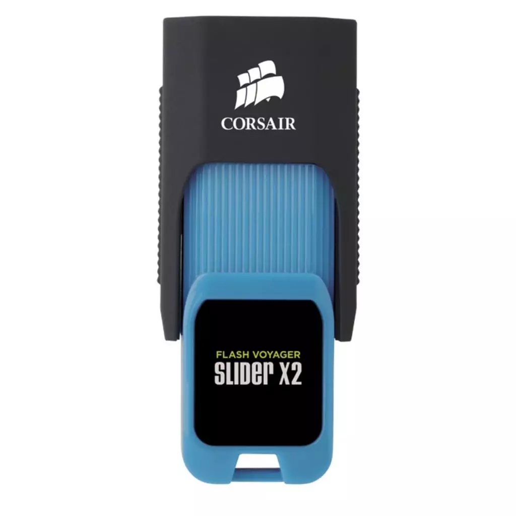 USB флеш накопитель Corsair 128GB Voyager Slider X2 Blue USB 3.0 (CMFSL3X2A-128GB)