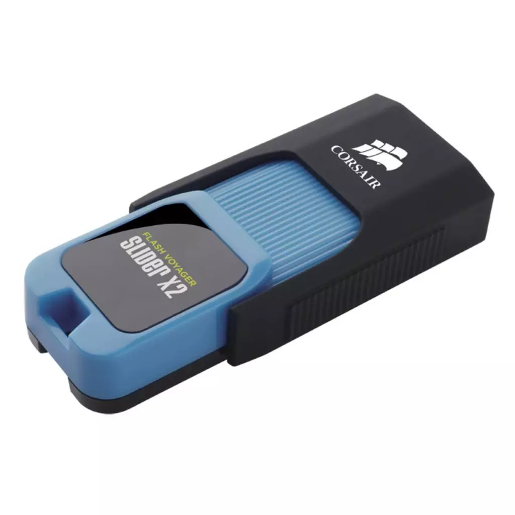 USB флеш накопитель Corsair 512GB Voyager Slider X2 Blue USB 3.0 (CMFSL3X2A-512GB) - 2 USB флеш накопитель Corsair 512GB Voyager Slider X2 Blue USB 3.0 (CMFSL3X2A-512GB) - 2