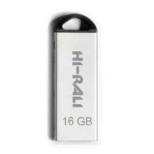 USB флеш накопитель Hi-Rali 16GB Fit Series Silver USB 2.0 (HI-16GBFITSL)