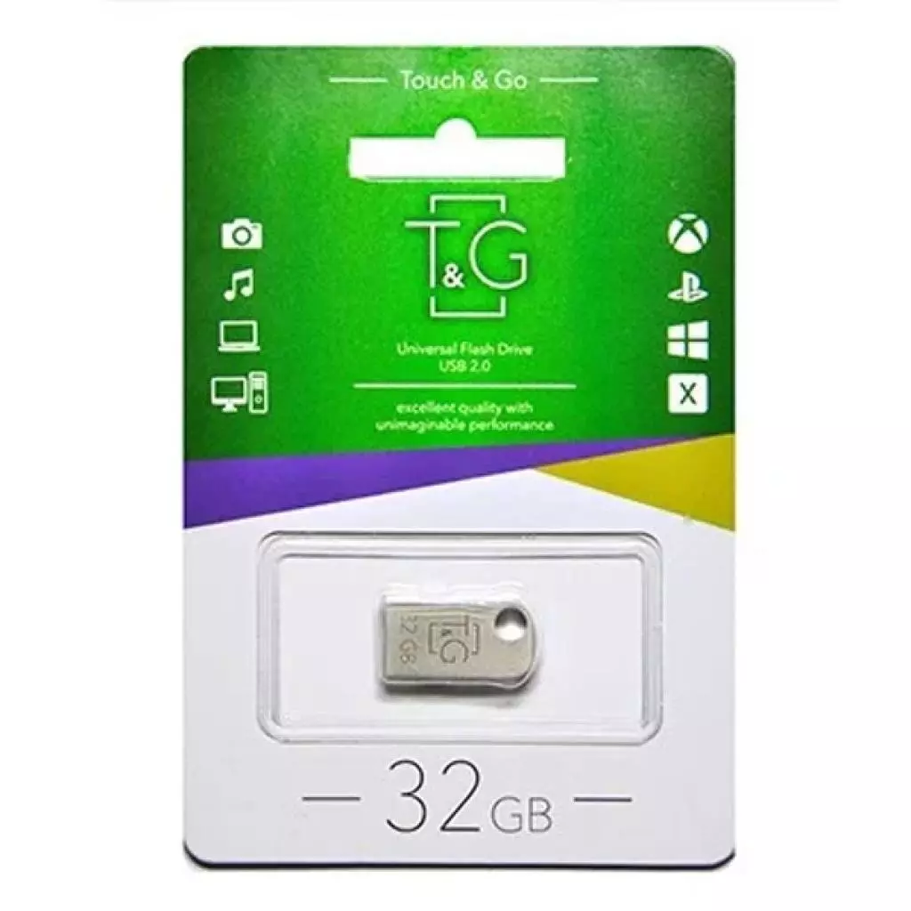 USB флеш накопитель T&G 32GB 112 Metal Series USB 2.0 (TG112-32G) - 1 USB флеш накопитель T&G 32GB 112 Metal Series USB 2.0 (TG112-32G) - 1