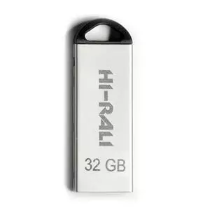 USB флеш накопитель Hi-Rali 32GB Fit Series Silver USB 2.0 (HI-32GBFITSL)