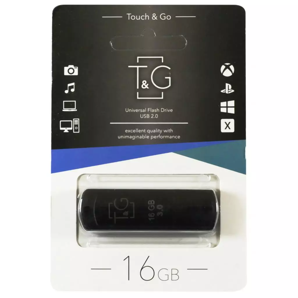 USB флеш накопитель T&G 16GB 011 Classic Series Black USB 3.0 (TG011-16GB3BK) - 1 USB флеш накопитель T&G 16GB 011 Classic Series Black USB 3.0 (TG011-16GB3BK) - 1