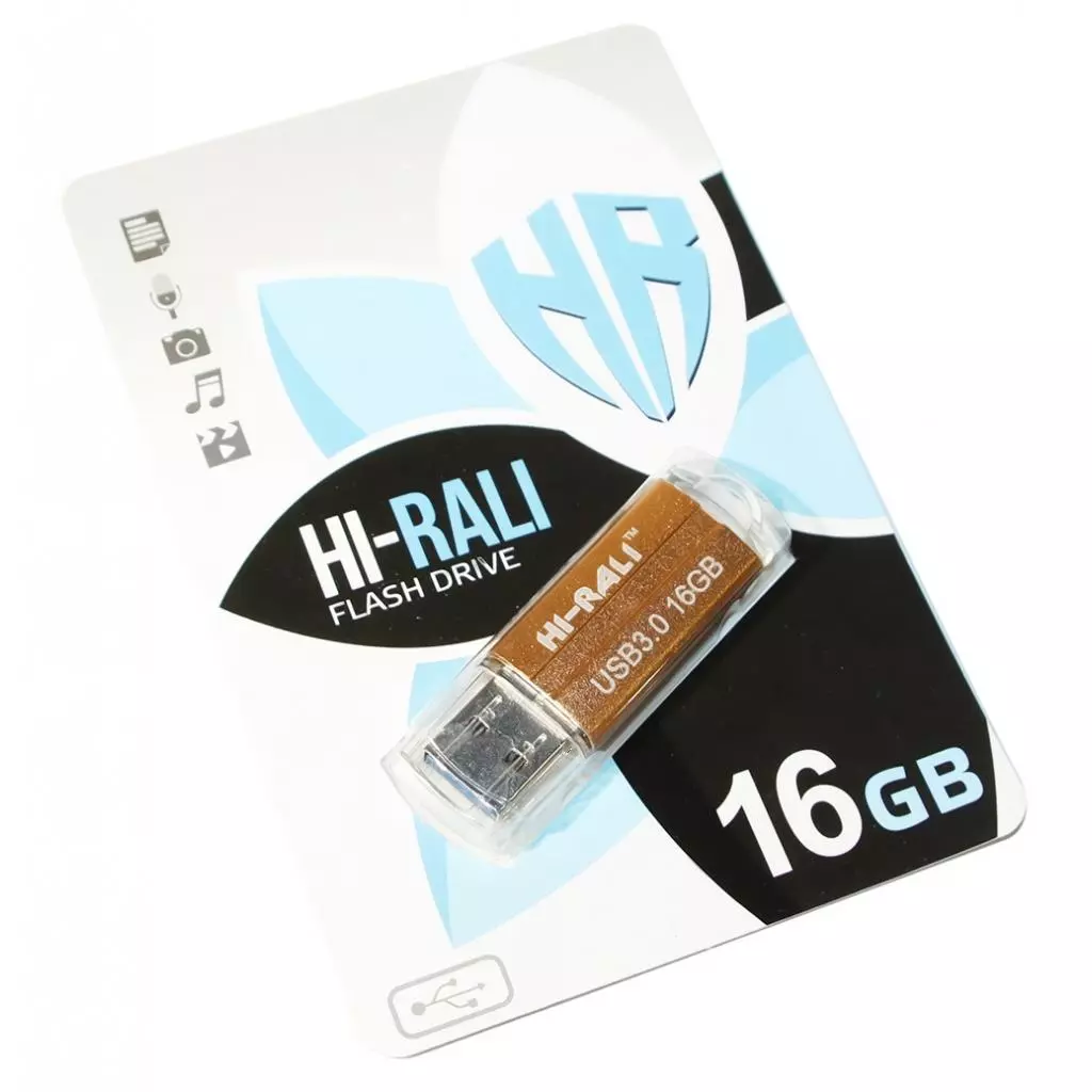 USB флеш накопитель Hi-Rali 16GB Corsair Series Gold USB 3.0 (HI-16GB3CORGD)