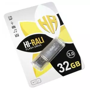 USB флеш накопитель Hi-Rali 32GB Rocket Series Silver USB 3.0 (HI-32GB3VCSL)