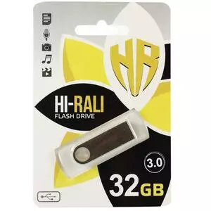 USB флеш накопитель Hi-Rali 32GB Shuttle Series Silver USB 3.0 (HI-32GB3SHSL)