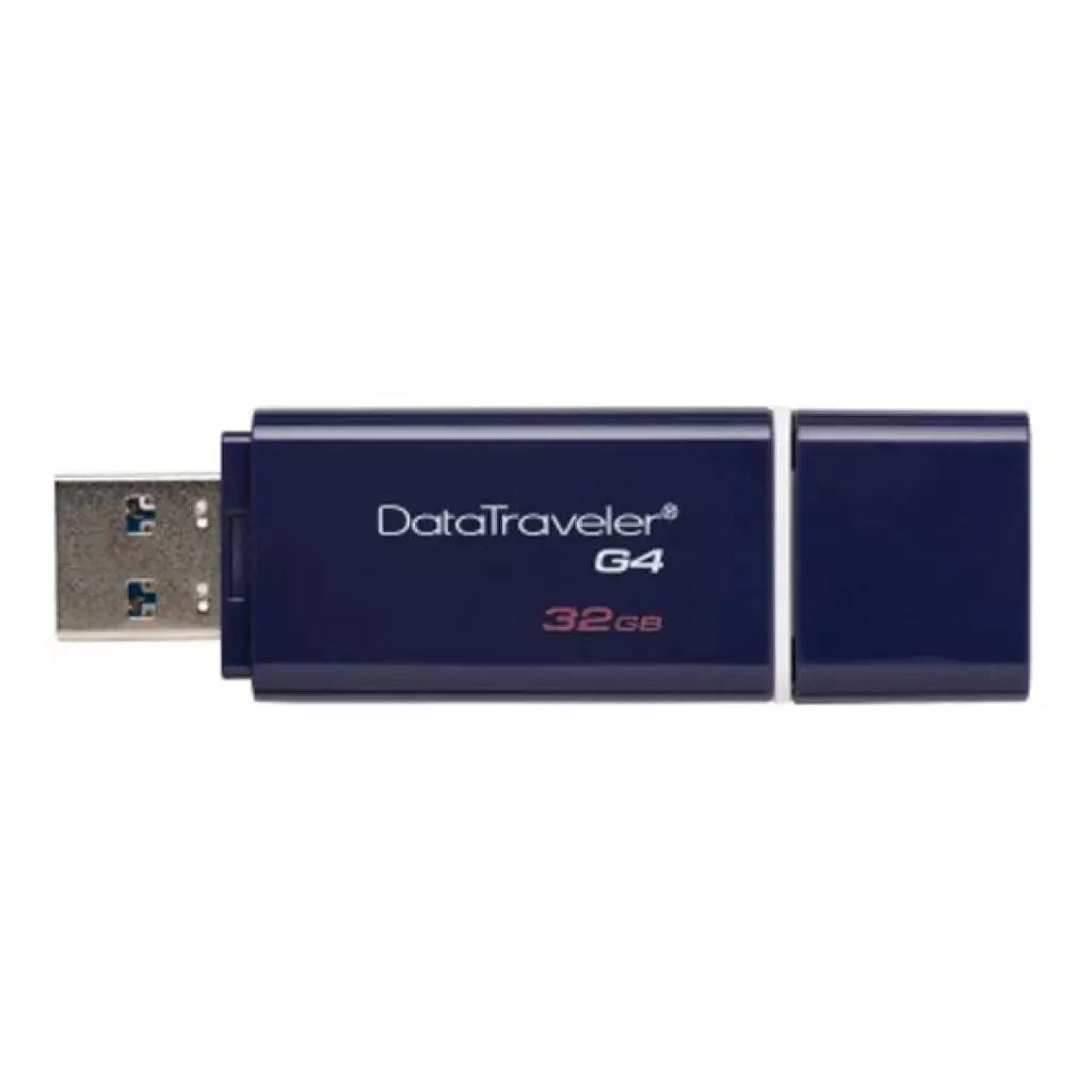 USB флеш накопитель Kingston 32GB DTIG4 Blue USB 3.0 (KC-U7332-7AB) - 4 USB флеш накопитель Kingston 32GB DTIG4 Blue USB 3.0 (KC-U7332-7AB) - 4