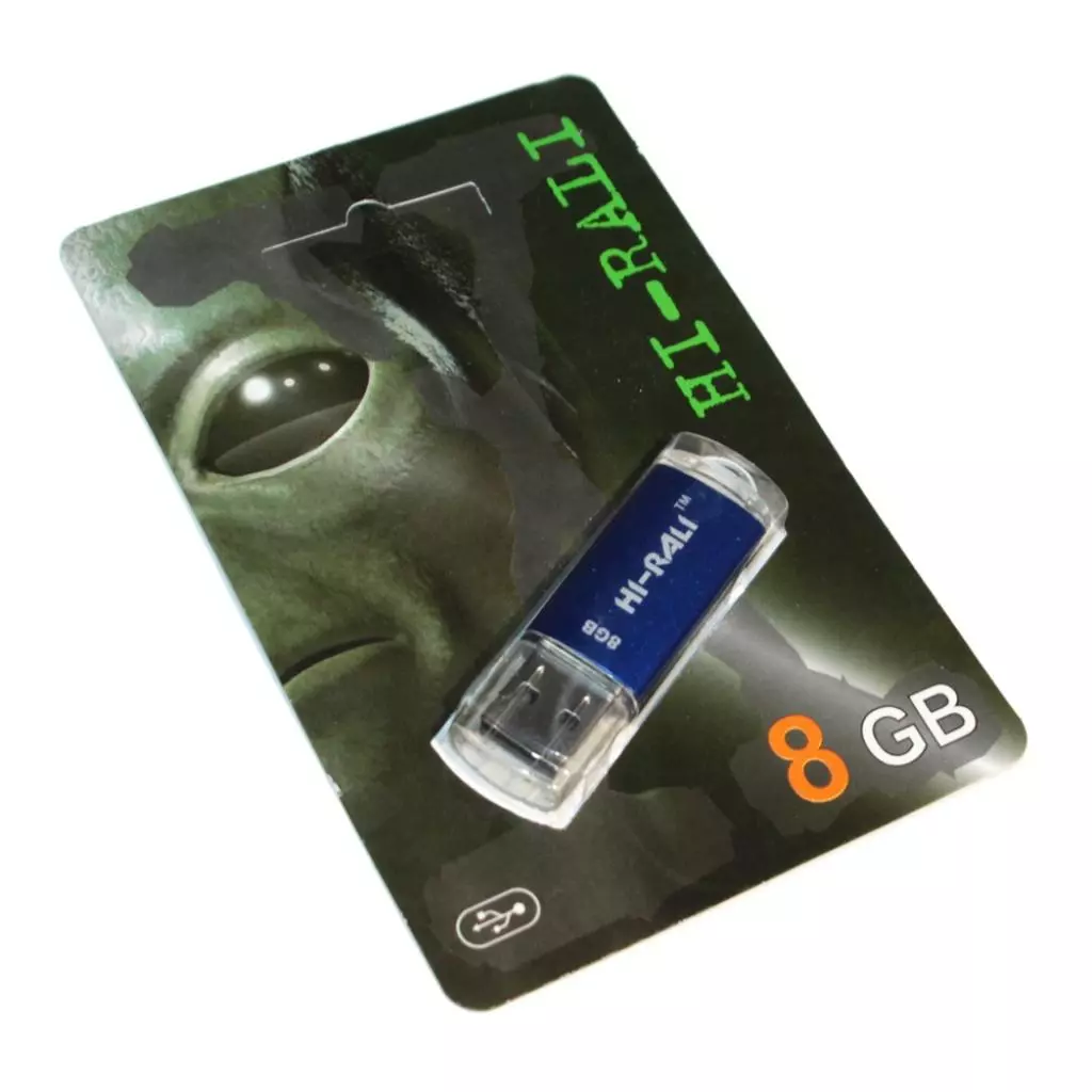 USB флеш накопитель Hi-Rali 8GB Rocket Series Blue USB 2.0 (HI-8GBVCBL)