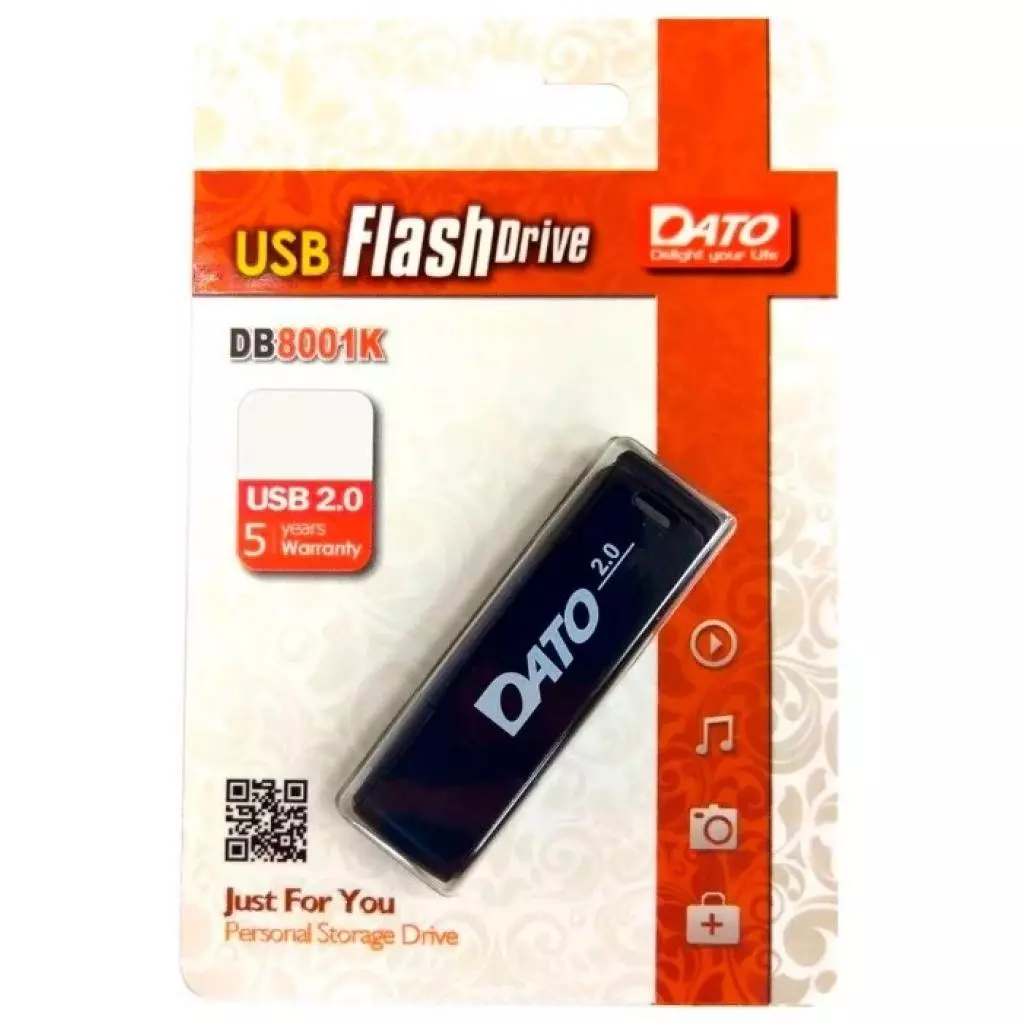 USB флеш накопитель Dato 64GB DB8001 Black USB 2.0 (DB8001K-64G) - 2 USB флеш накопитель Dato 64GB DB8001 Black USB 2.0 (DB8001K-64G) - 2