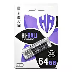 USB флеш накопитель Hi-Rali 64GB Corsair Series Black USB 3.0 (HI-64GB3CORBK)