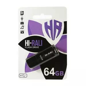 USB флеш накопитель Hi-Rali 64GB Taga Series Black USB 2.0 (HI-64GBTAGBK)