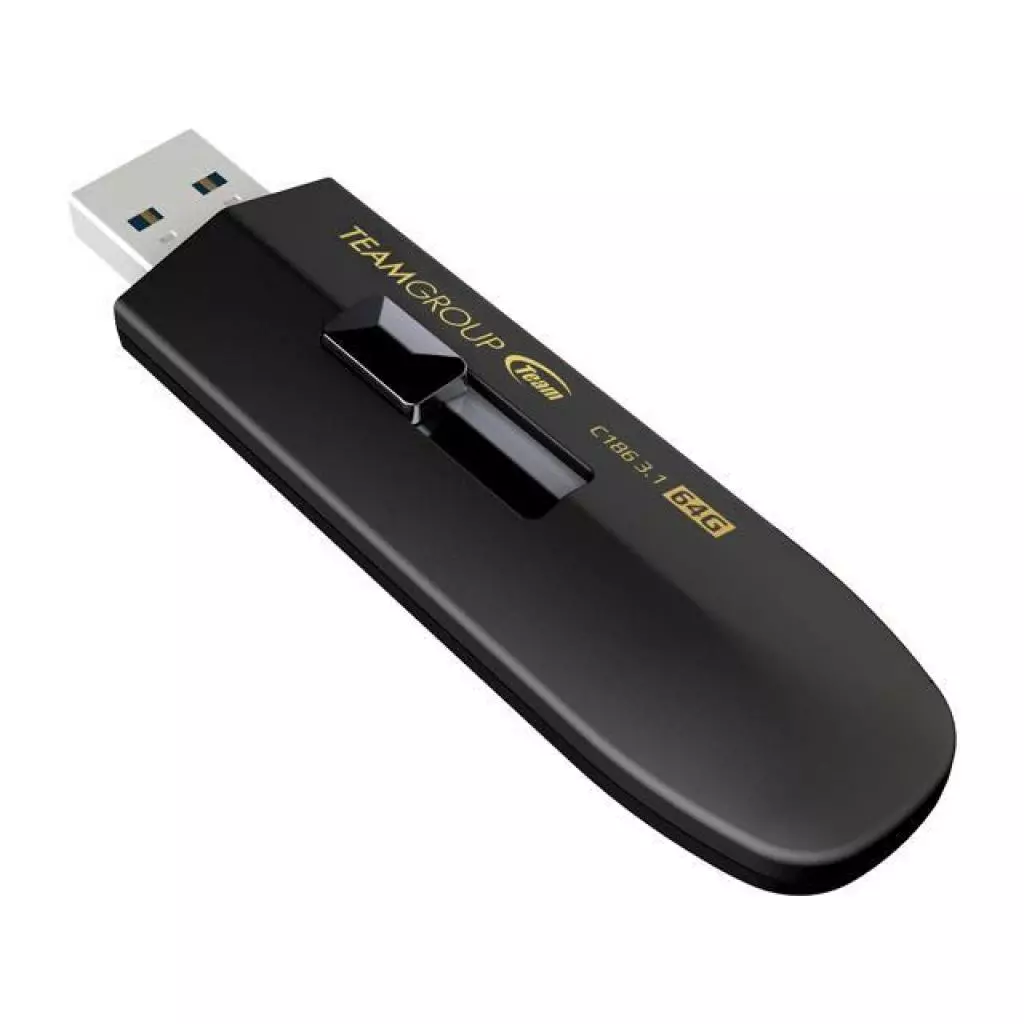 USB флеш накопитель Team 64GB C186 Black USB 3.0 (TC186364GB01)