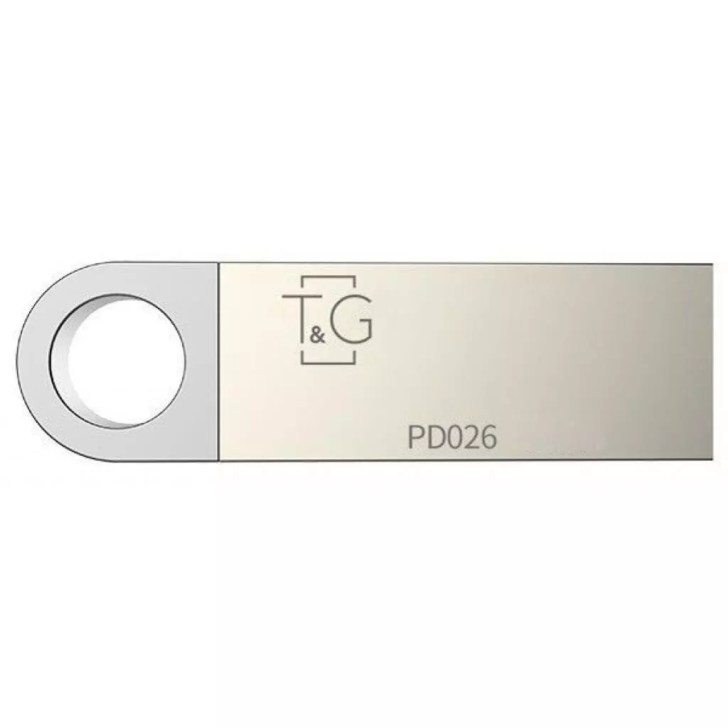 USB флеш накопитель T&G 64GB 026 Metal Series Silver USB 2.0 (TG026-64G)