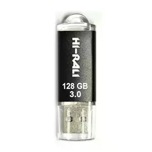 USB флеш накопитель Hi-Rali 128GB Rocket Series Black USB 3.0 (HI-128GBVC3BK)