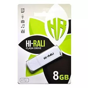 USB флеш накопитель Hi-Rali 8GB Taga Series White USB 2.0 (HI-8GBTAGWH)