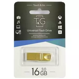 USB флеш накопитель T&G 16GB 117 Metal Series Gold USB 3.0 (TG117GD-16G3)