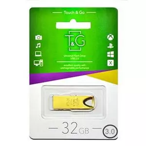 USB флеш накопитель T&G 32GB 117 Metal Series Gold USB 2.0 (TG117GD-32G3)