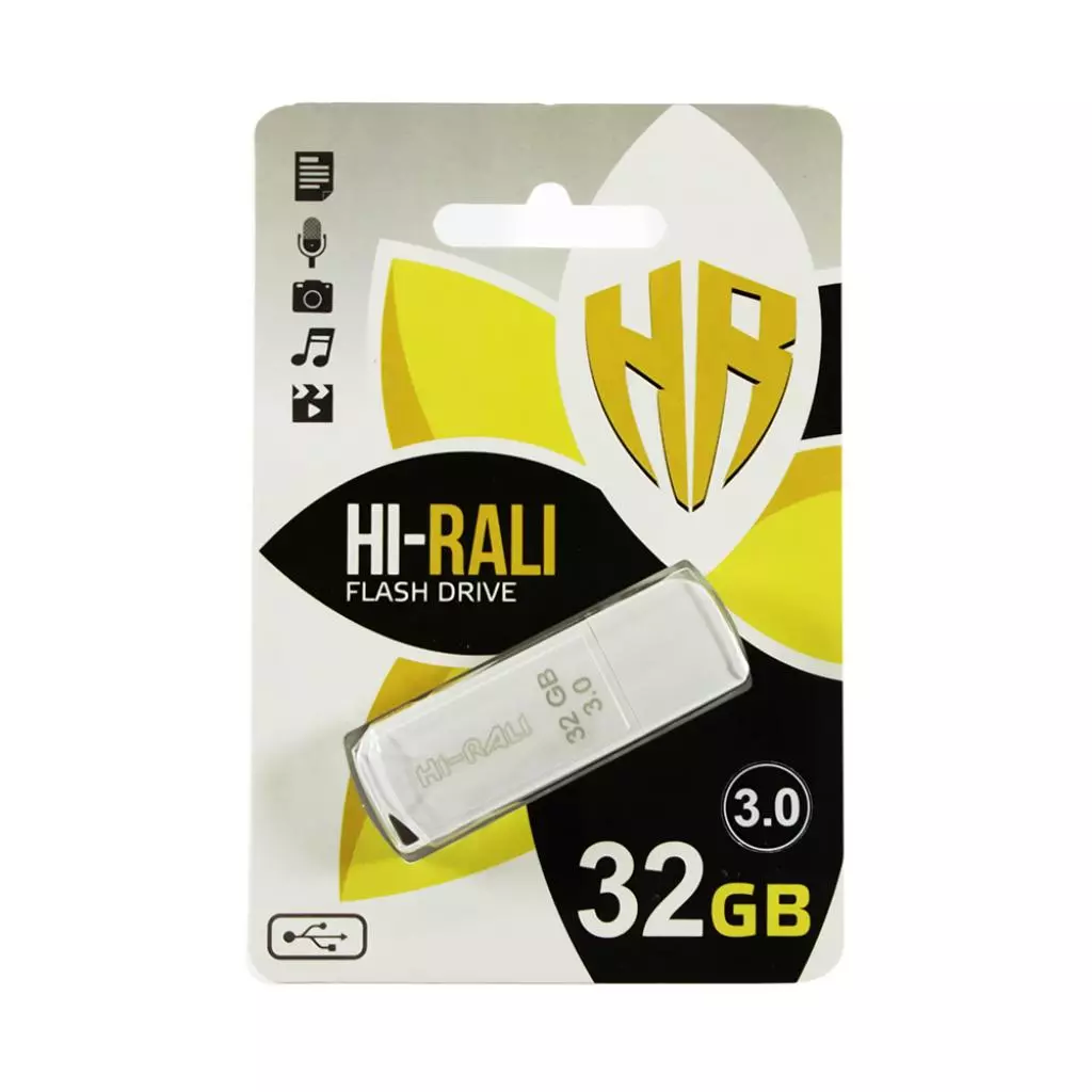 USB флеш накопитель Hi-Rali 32GB Taga Series White USB 3.0 (HI-32GB3TAGWH)