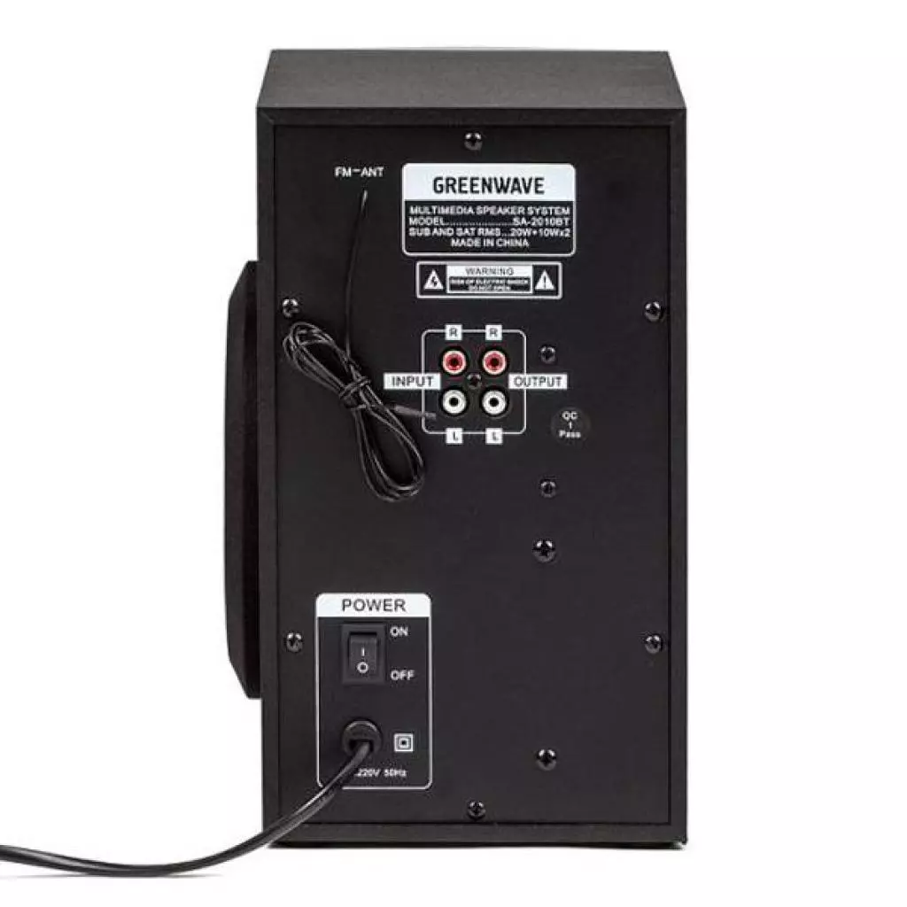 Акустическая система Greenwave SA-2010BT Black-red (R0015181) - 2