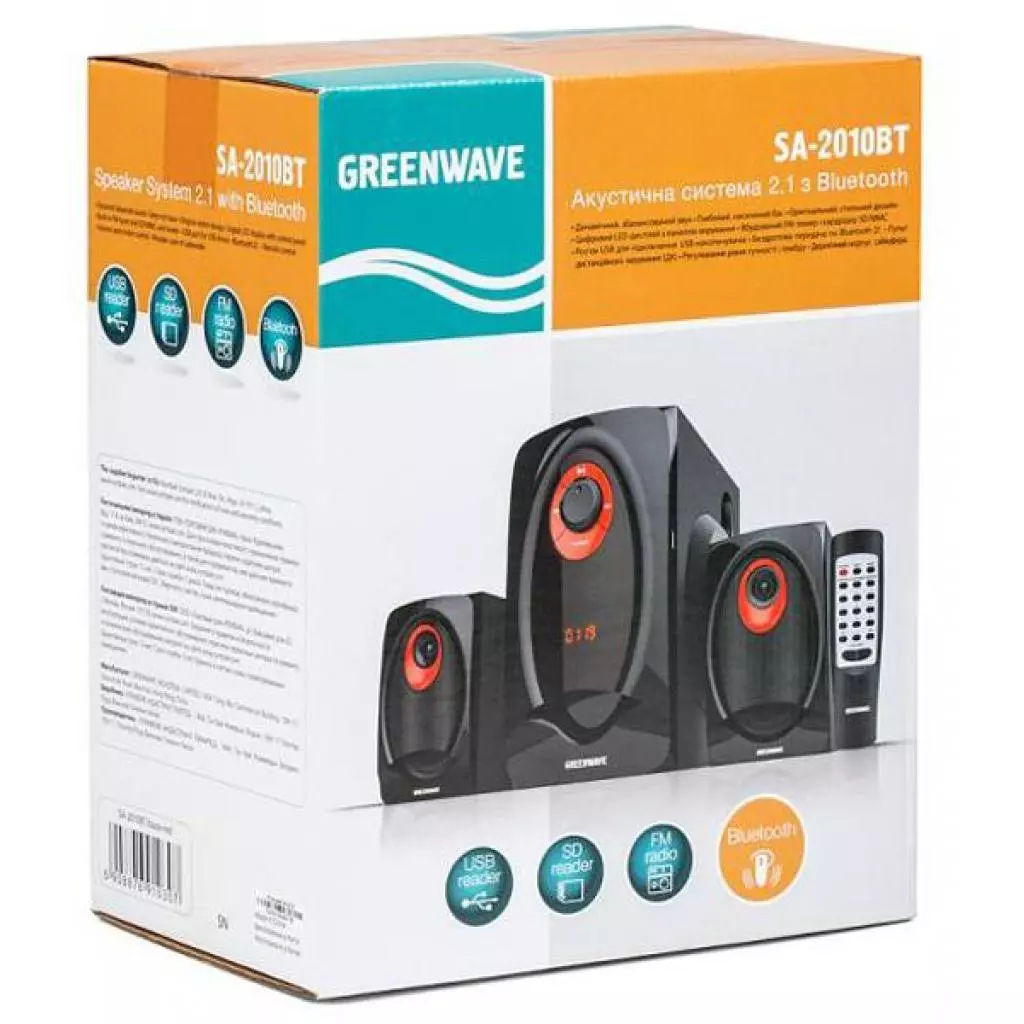 Акустическая система Greenwave SA-2010BT Black-red (R0015181) - 4