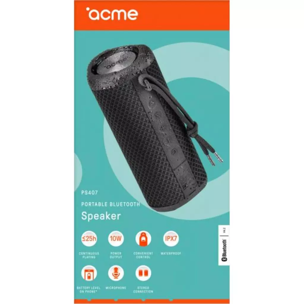 Акустическая система ACME PS407 Bluetooth Outdoor Speaker Black (4770070879993) - 6
